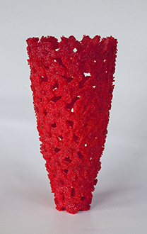 image of Summer Coming pate de verre sculpture made by Sue Hawker