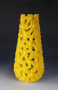 image of Summer pate de verre sculpture made by Sue Hawker