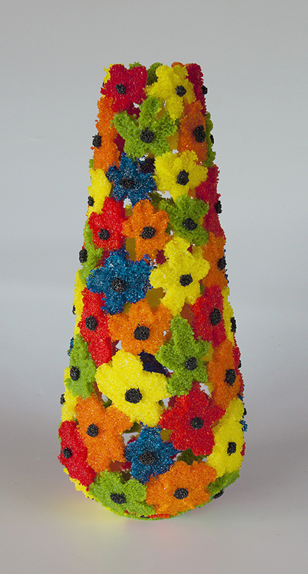 image of Spring Forming pate de verre sculpture made by Sue Hawker