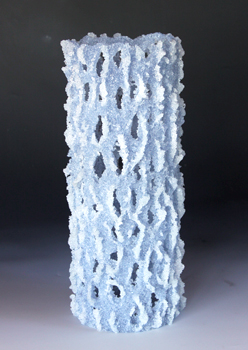 image of Oma pate de verre sculpture made by Sue Hawker